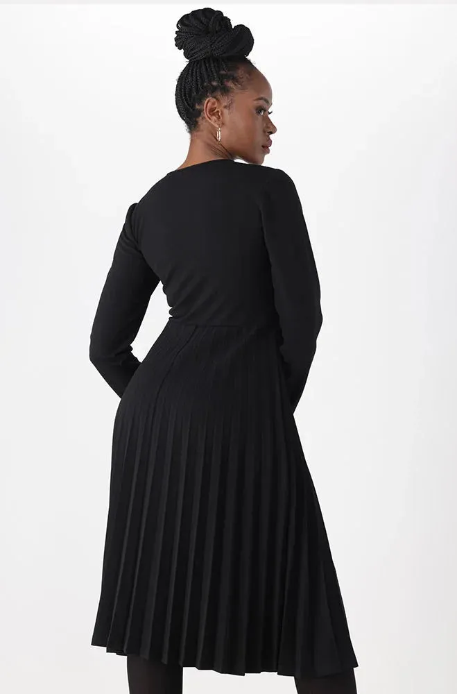 Gia Pleat Dress _ 149935 _ Black sold by Dunns product image thumbnail 3