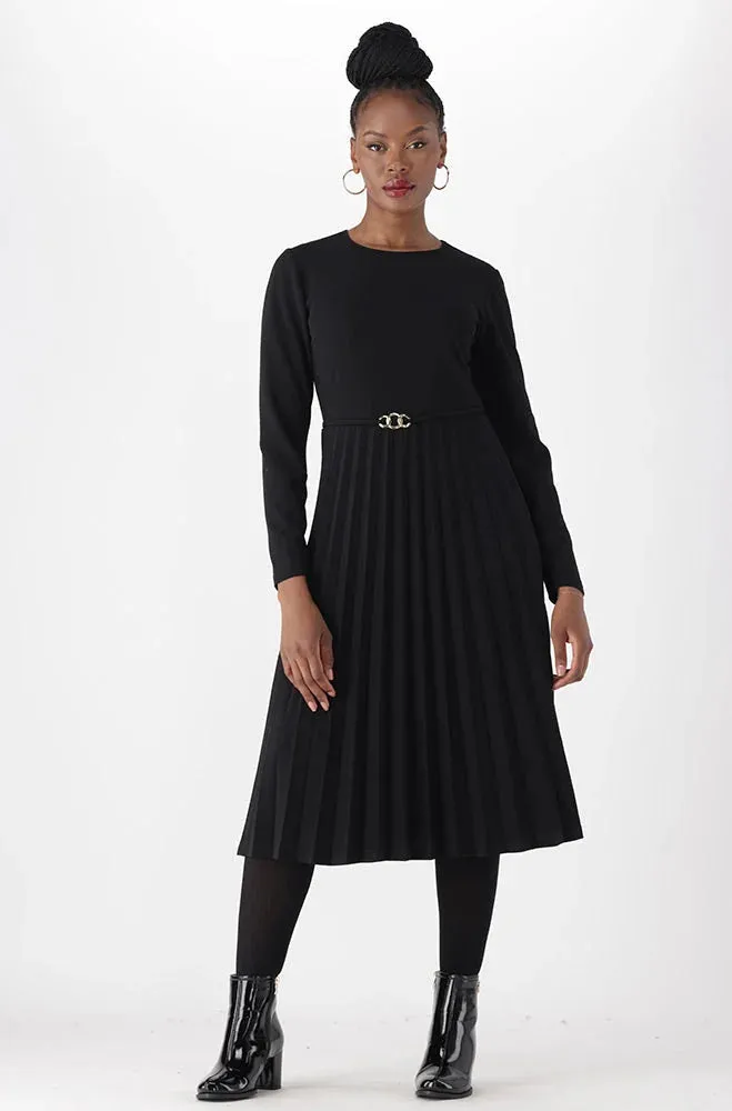 Gia Pleat Dress _ 149935 _ Black sold by Dunns product image thumbnail 4