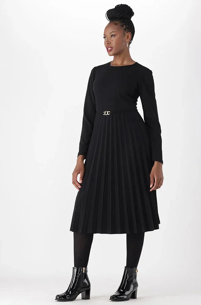 Gia Pleat Dress _ 149935 _ Black sold by Dunns product image thumbnail 5
