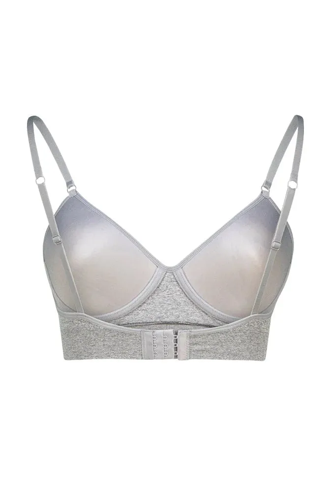 Isla Seamfree Bra Top _ 147751 _ Grey Mel sold by Dunns product image thumbnail 2