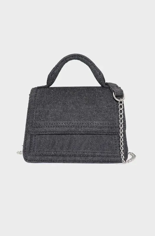 Jodie Denim Slingbag _ 149518 _ Black sold by Dunns