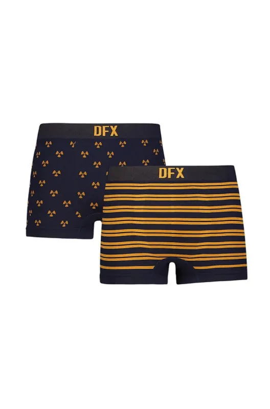 Raiden Seamfree Trunks - 2 Pack _ 146475 _ Navy made by Dunns