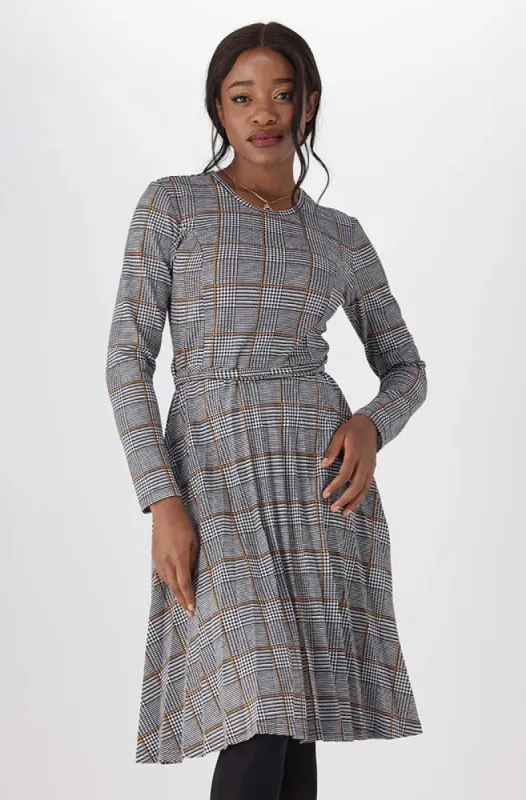 Gia Belted Pleat Dress _ 148248 _ Multi sold by Dunns