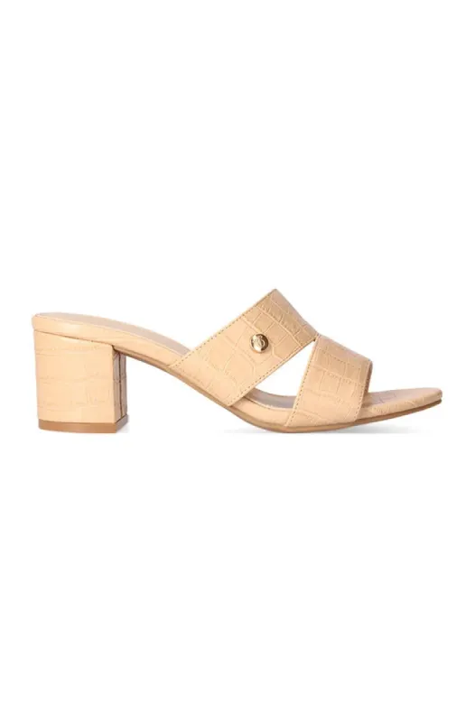 Coralie Mule _ 149771 _ Tan sold by Dunns