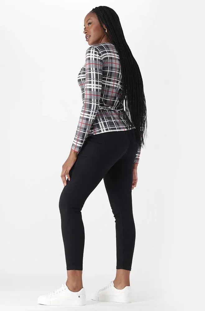 Zizie Check Long Sleeve Top _ 150024 _ Multi sold by Dunns product image thumbnail 5