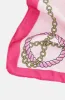 Tara Chain Print Satin Scarf _ 149229 _ Pink sold by Dunns