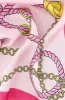 Tara Chain Print Satin Scarf _ 149229 _ Pink sold by Dunns
