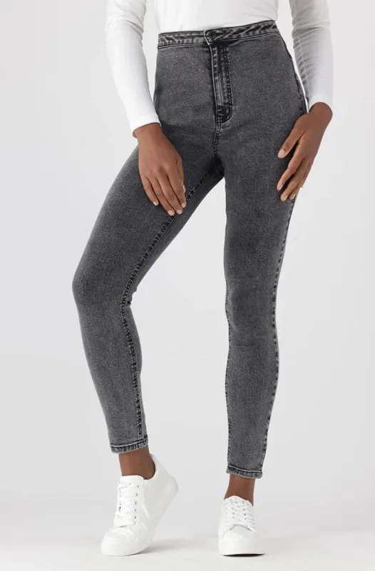 Jessie High Rise Skinny Tube _ 148444 _ Grey Wash sold by Dunns