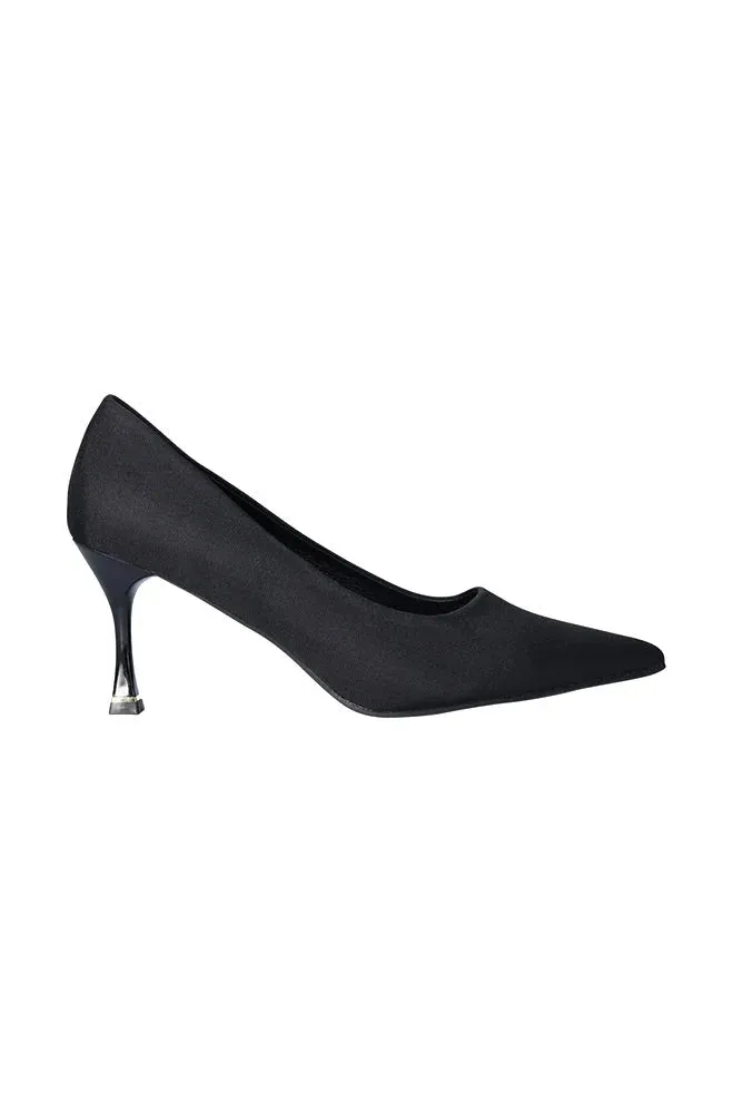 Angel Kitten Heel Court Shoe _ 149225 _ Black sold by Dunns
