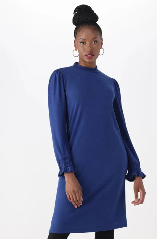 Talia Turtle Neck Shift  Dress _ 148645 _ Cobalt sold by Dunns
