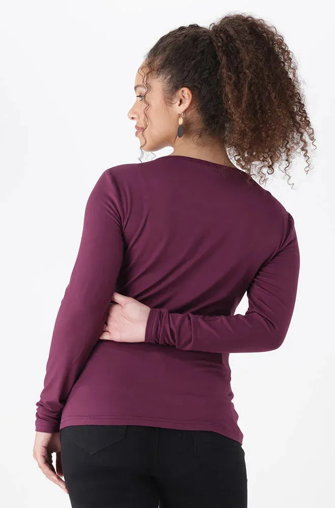 Cleo Crew Neck Tee _ 149117 _ Purple sold by Dunns product image thumbnail 3