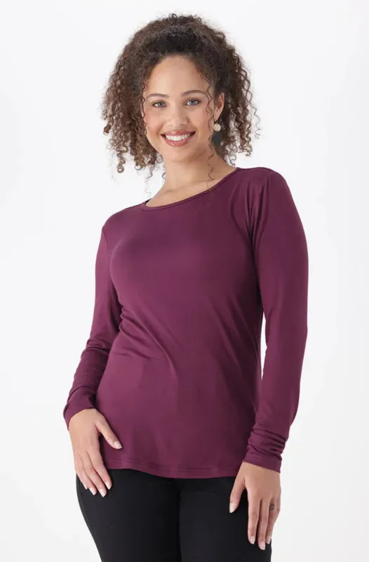 Cleo Crew Neck Tee _ 149117 _ Purple sold by Dunns