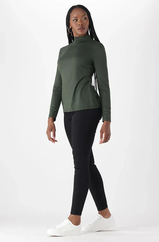 Tia Turtle Neck Top _ 148815 _ Fatigue sold by Dunns product image thumbnail 5