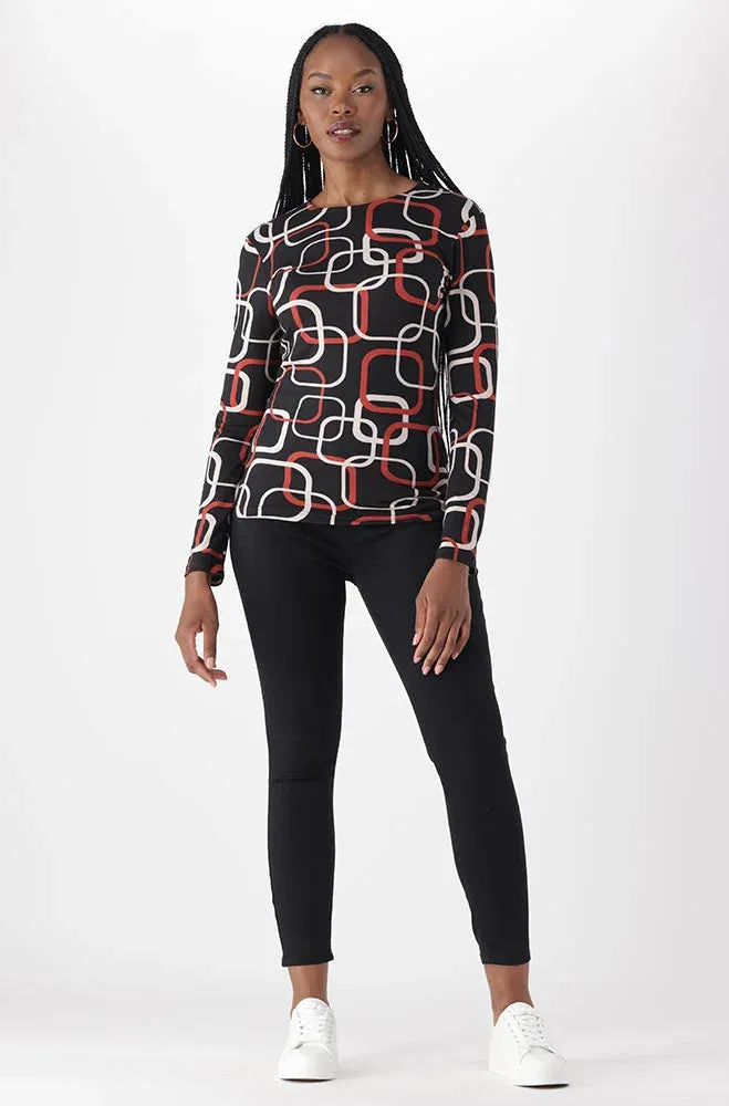 Cleo Printed Top _ 148074 _ Multi sold by Dunns product image thumbnail 4