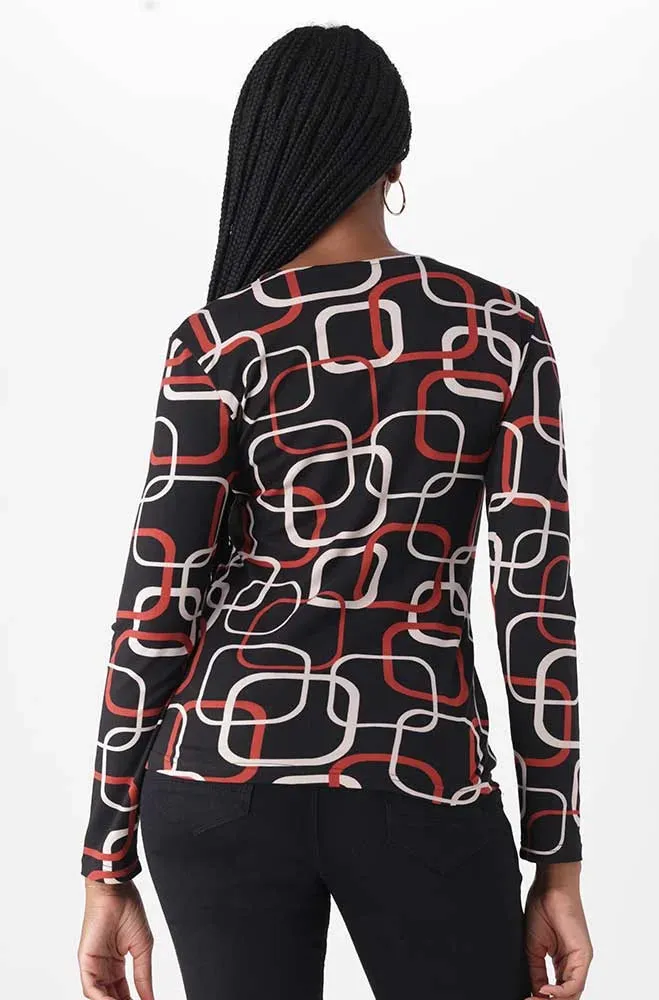 Cleo Printed Top _ 148074 _ Multi sold by Dunns product image thumbnail 3