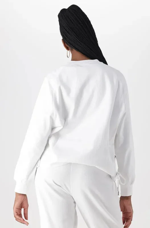 South Side Puff Sleeve Crew Neck Top _ 145509 _ White sold by Dunns product image thumbnail 3