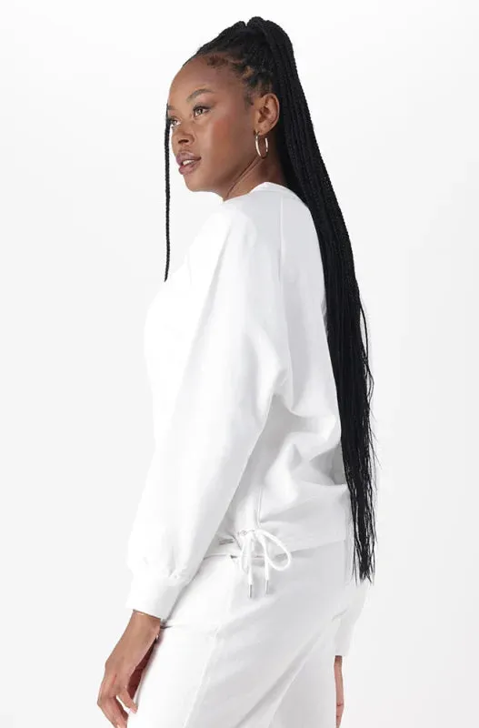 South Side Puff Sleeve Crew Neck Top _ 145509 _ White sold by Dunns product image thumbnail 2