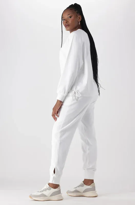 South Side Puff Sleeve Crew Neck Top _ 145509 _ White sold by Dunns product image thumbnail 5