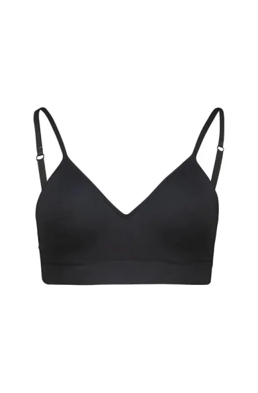 Isla Seamfree Bra Top _ 147626 _ Black sold by Dunns
