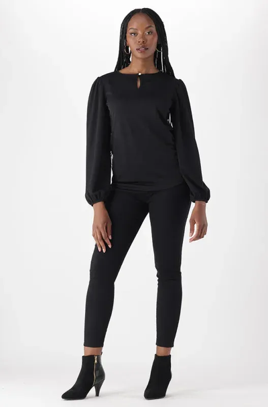 Jessie Keyhole Top _ 148742 _ Black sold by Dunns product image thumbnail 4
