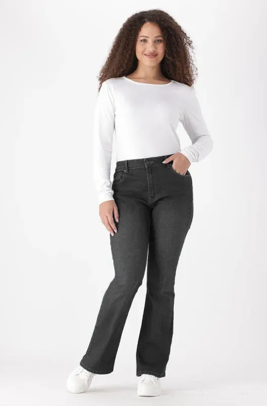 Sarah Bootleg Jeans _ 148475 _ Black sold by Dunns product image thumbnail 4
