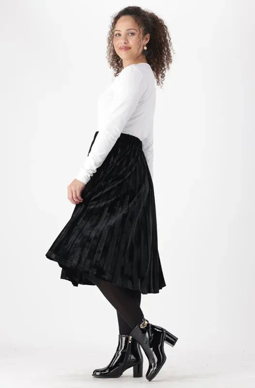 Iris Pleated Skirt _ 148491 _ Black sold by Dunns product image thumbnail 5