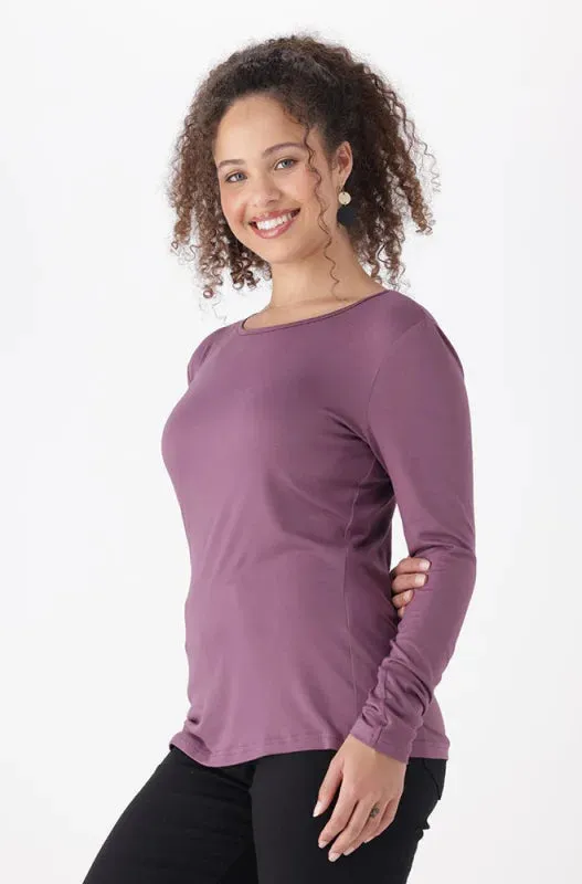 Cleo Crew Neck Tee _ 149082 _ Purple sold by Dunns product image thumbnail 2