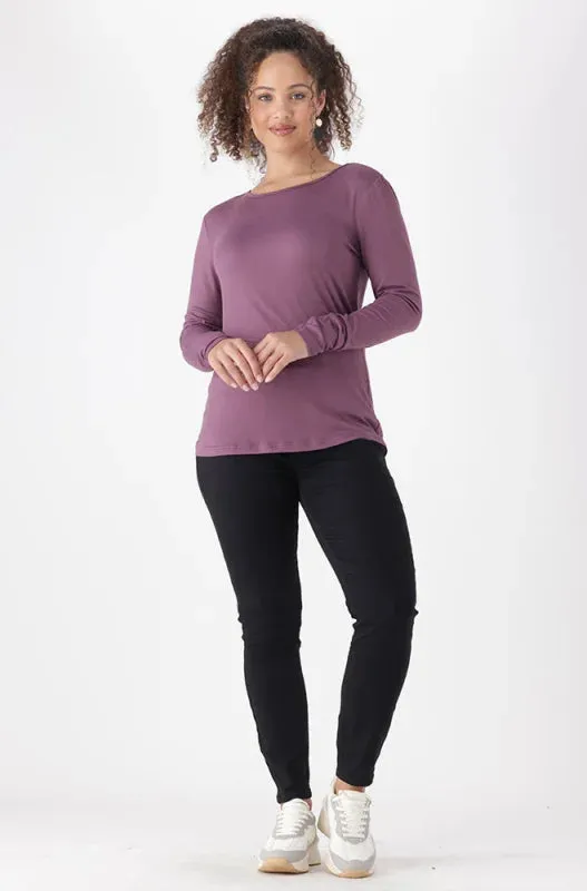 Cleo Crew Neck Tee _ 149082 _ Purple sold by Dunns product image thumbnail 4