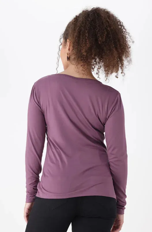 Cleo Crew Neck Tee _ 149082 _ Purple sold by Dunns product image thumbnail 3