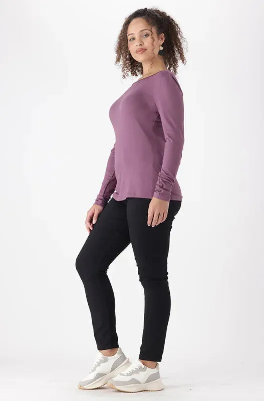 Cleo Crew Neck Tee _ 149082 _ Purple sold by Dunns product image thumbnail 5