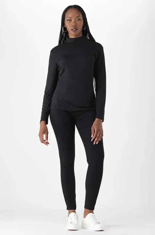Tia Turtle Neck Top _ 148695 _ Black sold by Dunns product image thumbnail 4