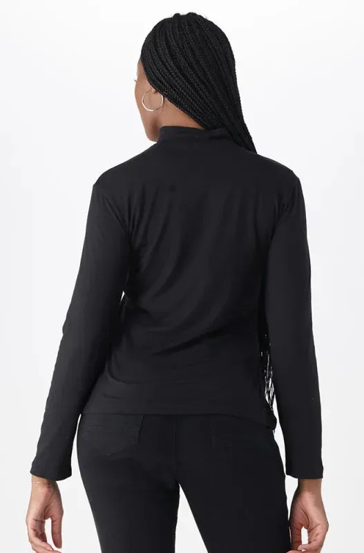 Tia Turtle Neck Top _ 148695 _ Black sold by Dunns product image thumbnail 3