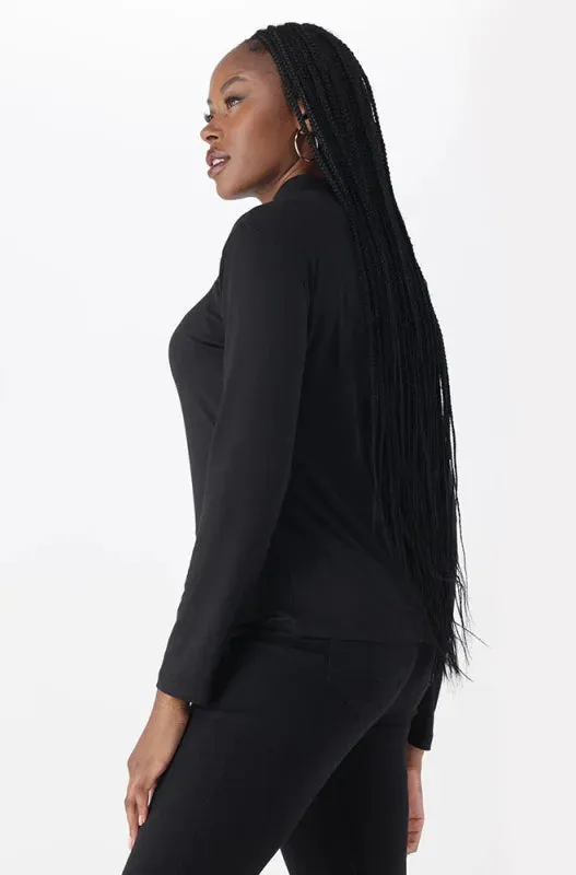 Tia Turtle Neck Top _ 148695 _ Black sold by Dunns product image thumbnail 2