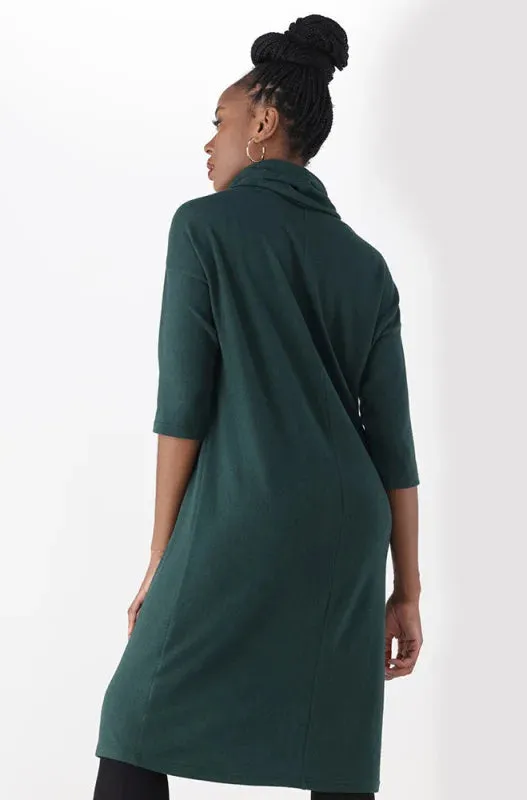 Talia Colw Neck Shift Dress _ 148632 _ Fatigue sold by Dunns product image thumbnail 3