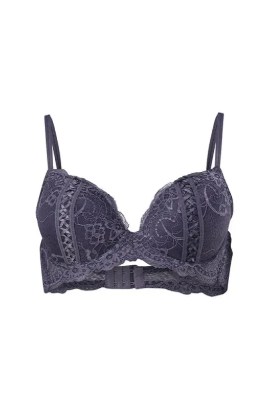 Imani Lace Bra _ 152797 _ Grey sold by Dunns