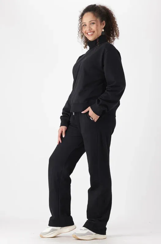 Lucy Fleece Straight Leg Pants _ 145472 _ Black sold by Dunns product image thumbnail 5