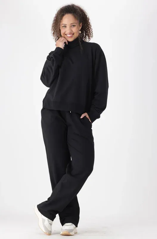 Lucy Fleece Straight Leg Pants _ 145472 _ Black sold by Dunns product image thumbnail 4