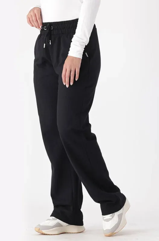 Lucy Fleece Straight Leg Pants _ 145472 _ Black sold by Dunns product image thumbnail 2