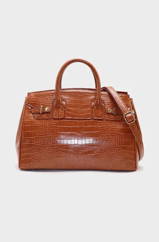 Belinda Large Tote Bag _ 147752 _ Brown sold by Dunns