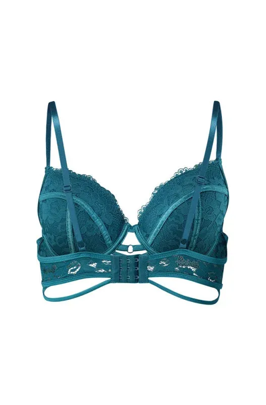 Kay Lace Bra _ 152796 _ Teal sold by Dunns product image thumbnail 2