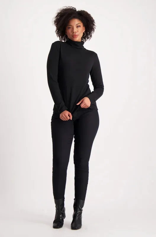 Rehanna Poloneck Top _ 138166 _ Black sold by Dunns product image thumbnail 4