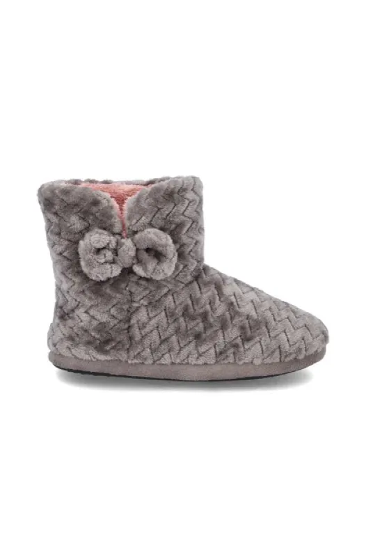 Margie Slipper _ 147381 _ Charcoal sold by Dunns