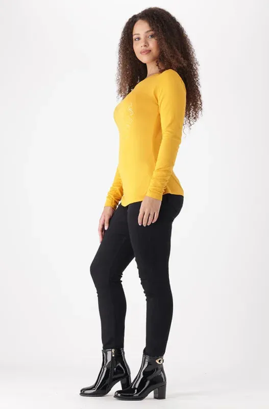 Cleo Crew Neck Tee _ 148070 _ Ocre sold by Dunns product image thumbnail 5