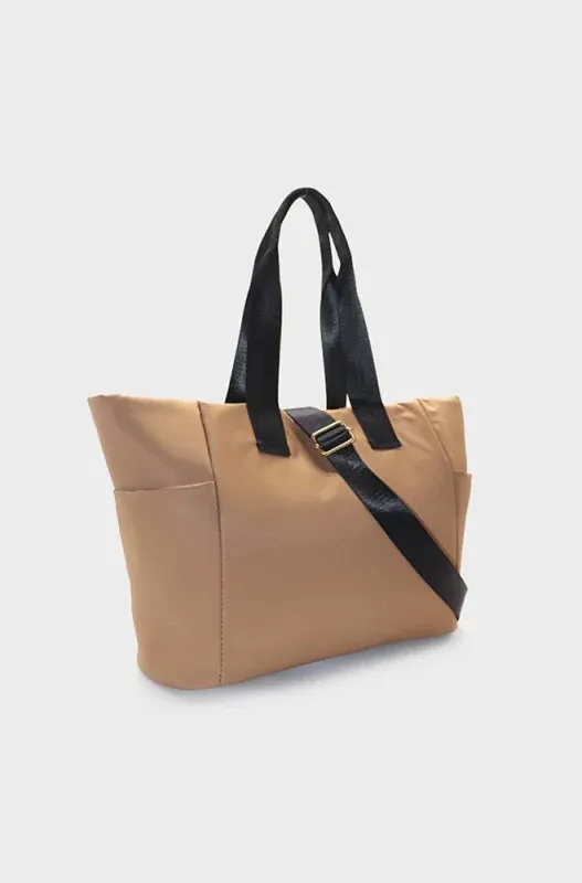 Hayley Nylon Shopper Bag _ 147750 _ Brown sold by Dunns product image thumbnail 2