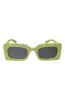 Jenny Rectangle Frame Sunglasses _ 146974 _ Green sold by Dunns