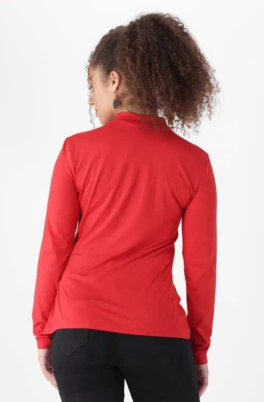 Tia Turtle Neck Top _ 148812 _ Red sold by Dunns product image thumbnail 3