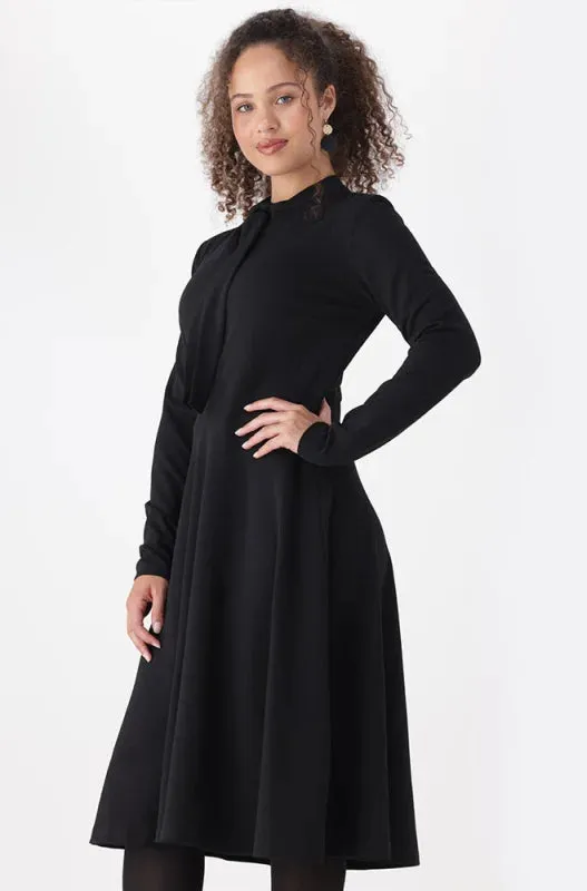 Stefani Belted Fit And Flare Dress _ 148083 _ Black sold by Dunns product image thumbnail 2