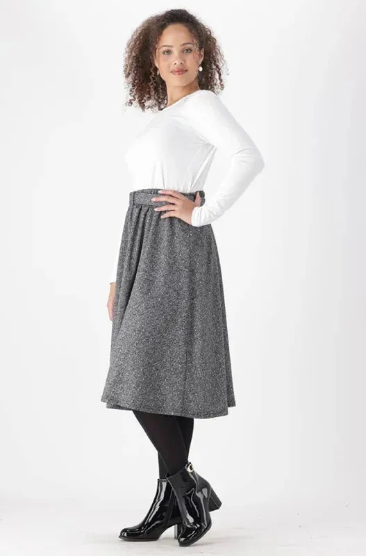Melissa Belted Fit And Flare Skirt _ 148105 _ Grey sold by Dunns product image thumbnail 5