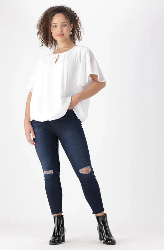 Mayre Bubble Hem Top _ 148279 _ Milk sold by Dunns product image thumbnail 4