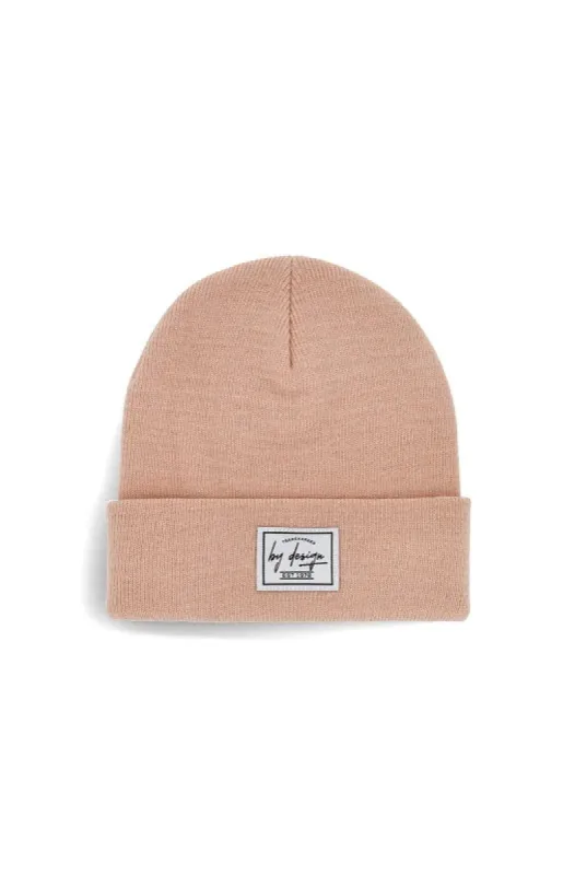 Allaire Turnup Basic Beanie _ 147687 _ Pink sold by Dunns